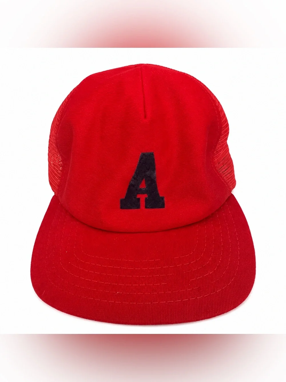 Vintage Velvet “A” Trucker Cap